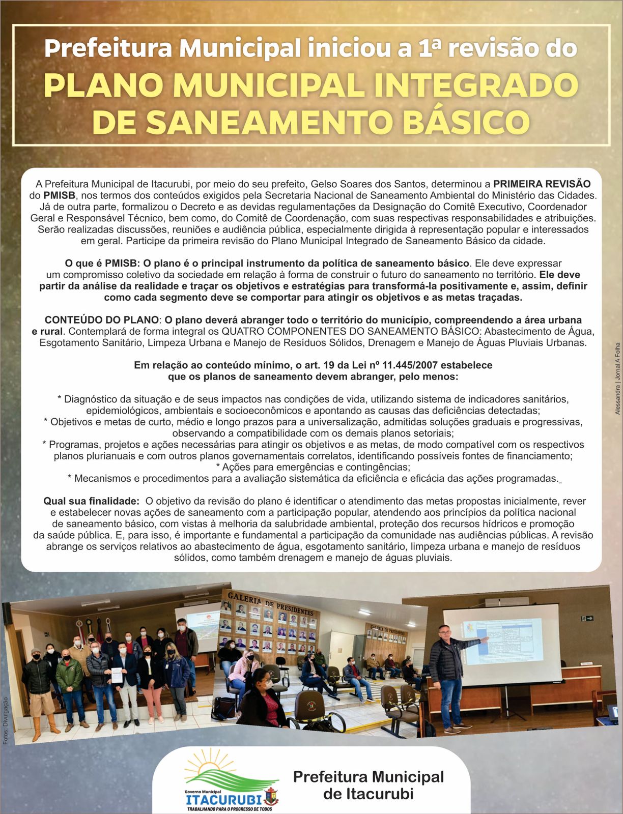 Plano Municipal de Saneamento Básico